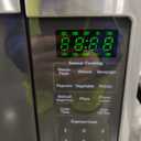 GE Countertop Microwave Oven, 1,150-watt Capacity, 1.6 Cubic Ft., 8 Auto Setting Cooking Settings, Child-Lock Technology, Kitchen Essentials for the Countertop, Dorm Room or Apartment, Stainless Steel