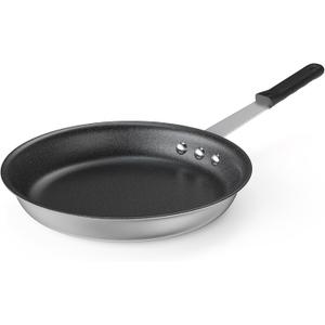 DUMOS 10 Inch Nonstick Frying Pan, Heavy-Gauge Aluminum Skillet with Ceramic Nonstick Coating & Stainless Steel Base, Omelet Pan for Induction, Electric, Gas, PFAS Free, Oven Safe, Black Handle