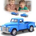 Little Blue Truck Toy for Toddlers 2 3 4 5 6 7 8 Year Old Boys Girls,1:32 Alloy Toddlers Car Toy Driveable, Car Door Can Open, Toy Trucks for Kids Easter Christmas Birthday Gifts