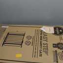 Regalo Safety 29-49" Easy Step Extra Wide Baby Gate for Doorways & Bottom of Stairs, Pressure Mounted Safety Gate with Door for Babies, Toddlers & Pets, Platinum