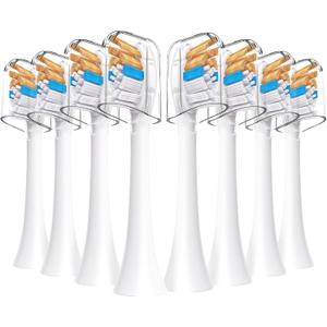 Replacement Toothbrush Heads, Compatible with Philips Sonicare Click-on Handles Replacement Brush Head with All-in-One Cleaning Electric Toothbrush Head, 8 Pack Replacement Heads