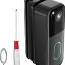 Blink Doorbell Mount, 3055 Degrees Angle Mount for All-New Blink Video Doorbell, Adjustable Door Bell Kits, Left/Right Universal Installation, Corner Holder with Wide Viewing Angle (Black)