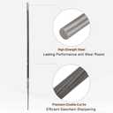 HARFINGTON 6pcs Chainsaw File, 11/64"(4.5mm) Round Sharpening Hand Files Tool with Spiral Cut for Chain Chainsaw Sharpening, Grinding