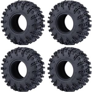 1.3" Crawler Tires 70mm for 1/18 TRX4M and 1/24 SCX24 AX24 Micro RC Crawler Car Wheel (#A Style)