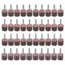 Rocaris 40 Pack Flap Wheel 1" x 1", 1/4" Mounted Shank Aluminum Oxide Grit# 60,80,120,240 for Drill
