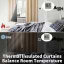 BGment Thermal Insulated 100% Blackout Curtains for Bedroom with Black Liner, Double Layer Full Room Darkening Noise Reducing Grommet Curtain (60 x 84 Inch, Beige, 2 Panels)