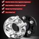 Torchbeam 5x4.5 Hub Centric Wheel Spacers 20mm with M12x1.5 Thread Pitch, 64.1mm Hub Bore, 4Pcs Adapters for Accord, CR-V, Pilot, Odyssey, Element, TSX, TL, RDX, RSX, Accord Crosstour