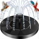 Solar Fountain for Bird Bath, 2026 Upgrade 2.5W Solar Bird Bath Fountain with 6 Nozzle, Standing Floating Powered Solar Water Pump for Bird Bath, Garden, Pond, Pool, Outdoor