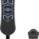 Lift Chairs Power Recliners 6 Button 5 Pin Prong MLSK89-A2 Remote Handset Controller Hand Control with USB and Backlight (Three Motor)