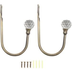 UncleS 2pcs U Shape Crystal Curtain Tieback Decorative Binding Accessories For Home Bedroom Bedroom Window Wall Decoration Curtain Grafeback For Boys