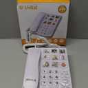 Uvital Big Button Phone for Seniors, Corded Landline Phone with 9 One-Touch Dialing Big Buttons, Hands-Free Calling, Loud Ringer, Easy to Use for Visually Impaired Telephone for Seniors