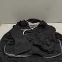 Unisex Cat Pouch Hoodie Long Sleeve Kitten Puppy Holder Hoodies Front Large Pouch Pet Carrier Sweatshirt (Black, XXL)