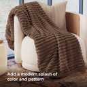 Bedsure GentleSoft Brown Fleece Blanket for Couch - Cozy Soft Blankets for Women, Cute Small Throws for Girls, 50x60 Inches