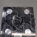 Digital Simple Scale with Led Display Practical Body Fat Scale, Bathroom Scale with Smartphone App (Black)