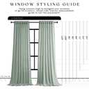 Natural Linen Curtains 84 Inch Length for Living Room 2 Panel Pocket Drape Light Filtering Semi Sheer Cream Country Rustic Farmhouse Boho Curtain Bedroom Pinch Pleated Look Ivory Color Back Tab Birch