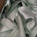 Pesonlook 100Pcs Satin Chair Sashes Ties, Sage Green Satin Chair Sashes Bows Chair Cover Back Tie Supplies for Wedding Reception Events Banquets Party, Hotel Event, Chairs Decoration