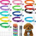 50 Pcs Adopt a Puppy Pet Party Favors Puppy Adoption Party Supplies 24 Adjustable Dog Collars with 24 ID Card for Pet Birthday DIY Craft