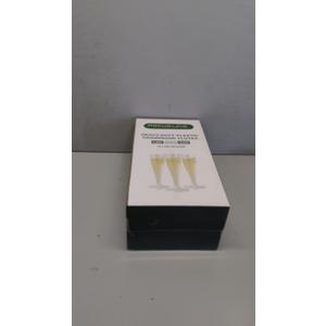FOCUSLINE 100 Pack 4.5 Oz Plastic Champagne Flutes, Clear Plastic Champagne Glasses, Disposable Toasting Glasses Recyclable Cups for Wedding Party