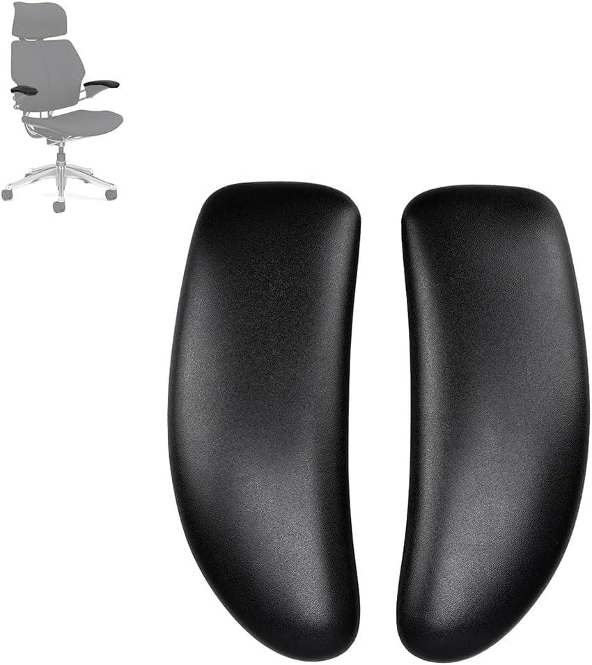 MingYi.office Vinyl Arm Pads Caps for Humanscale Freedom Office Chair, Only Available for Standard Arm (Height Adjustable), Can Not Fit The Advanced Arm, Black, 1 Pair.