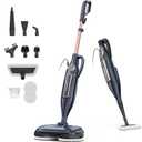 DEVOAC VM6 Scrubbing Steam Mop with Rotating Mop Pads, 10 in 1 Steam Mop, Lightweight Spin Mop & 3 Steam Modes for Hard Floor Laminate Marble Floors (Ink)
