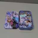 Puzzles for Kids Ages 4-8,Kids Puzzls in a Metal Box,Winter Princess Snowman Small Puzles,Kid Boys Girls Learning Educational Puzzle Packed in Tin Box,60 Pieces