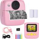 Instant Print Camera for Kids, Toys for 4-6 Year Old Girls Boys,Portable Toddler Digital Camera, Christ Birthday Gift for Girl Boys Ages 3 4 5 6 7 8 9-32G SD Card Included