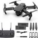 2025 FPV Drone with 1080P Dual HD Cameras Upgraded Version RC Quadcopter for Adults and Kids, Beginner WiFi RC Drone Live Video (E88-Black)