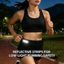 Running Pouch Belt Runner Waist Pack for Women and Men - Runners Hiking Climbing Fanny Pack - Adjustable Running Pouch (3 Pockets) Running Belt With Headbands