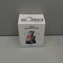 Wireless Induction Speaker 5-in-1 Bluetooth Speaker with Phone Stand,Stereo Sound, 3500mAh Rechargeable, 8 RGB Ambient Light, 360 Adjustable Holder for iPhone/Android/iPad,Gifts for Men Women (Black)