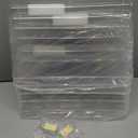 6 Pack Clear Acrylic Single Pocket, Plastic Hanging Wall Mount File Holder for Office Home, Clear