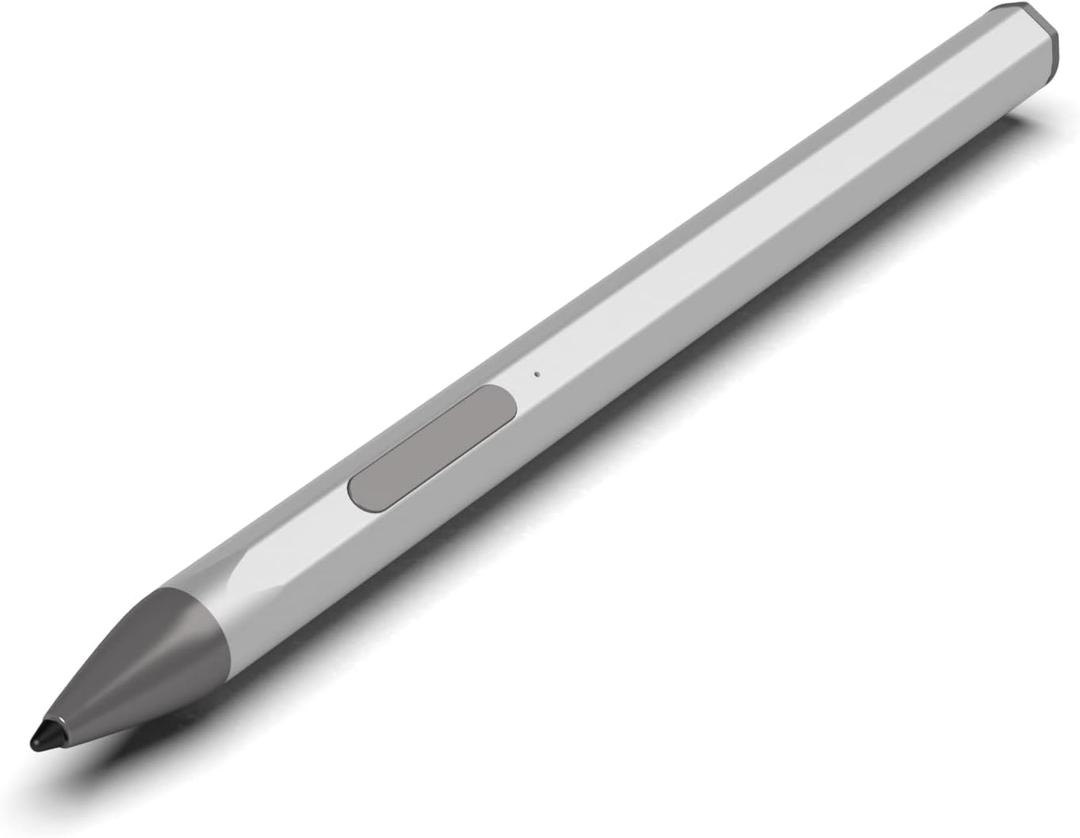 Stylus Pen for HP Envy X360 Pavilion X360 Specter X360 Spectre X2 Envy X2 Rechargeable MPP 2.0 Tilt Active Pen with 4096 Pressure Sensitivity, Palm Rejection, Magnetic Attachment Function, Silver