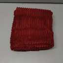 MIULEE Burgundy Corduroy Pillow Covers Pack of 2 Boho Decorative Spliced Throw Pillow Covers Soft Solid Couch Pillowcases Cross Patchwork Textured Cushion Covers for Living Room Bed Sofa 18x18 inch