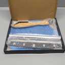 Pizza Peel Aluminum Pizza Spatula, Mooues 12 inch Metal Pizza Paddle(12"x 14")with Rocker Cutter Foldable Wood Handle, [Storage bag included], for Family Pizza Oven Baking Pizza, Dough, Bread & Pastry