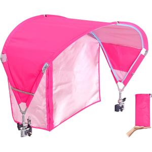 Universal Chair Umbrella Canopy, UPF 50+ Sun Shade with Adjustable Clamp, Fits Most Brands’ Beach, Camping, Lawn, Tanning, Zero Gravity, Lounge & Fishing Chairs, Patent Design