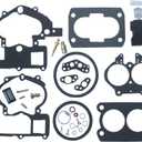 KIPA Carburetor Repair Rebuild Kit For Mercruiser Marine 2 Barrel Rochester Carburetor with FLOAT 3302-804844002# 1389-9562A1 1389-9563A1 1389-9564A1 1389-9670A2 1389-806077A2 1389-806078A2