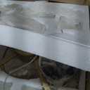 20" Gold Fandelier Ceiling Fan with Light, Gold Crystal Chandelier Ceiling Fans with Lights and Remote Control, Mid Century Enclosed Caged with 6 Speeds for Bedroom, Nursery, Living Room