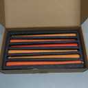 12 inch Orange Gradient Taper Candles Unscented Smokeless Long Tall Tapered Candle for Candlesticks Sticks Wedding Advent Home Decor Dinner ChristmasSet of 12