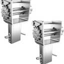 Trailer Stake Pocket Winch, Heavy Duty Stake Pocket Winch D Ring for Flatbed Trailer Trucks and Winches, 5400 LBS Load Limit, 16200 LBS Capacity for Trailer Winch - Stake Pocket Outward Offset, 2 Pack