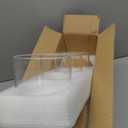 20oz 6PCS Round Airtight Glass Food Storage Jars, Clear Glass Food Container with Bamboo Lid, Stackable Spice Jar, Small Kitchen Storage for Sugar, Tea, Coffee bean, Pasta, Oat, Spice