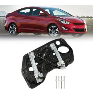 munirater Power Window Regulator without Motor Replacement for Elantra 2011-2016 Front Left Sedan Only