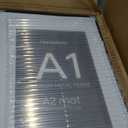 Homeforia Picture Frame A1 Black, High End Metal 23.4 x 33.1 inch Large Picture Frames with Mat 16.5 by 23.4 for Photo, A1 Size Frames Matted to A2 Print, 23.4x33.1 Thin Frame, Tempered Glass, Set of 1