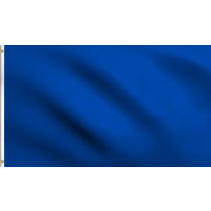 DMSE Solid Royal Blue Flag, 2x3 Flag, UV Resistant, Fade Resistant Material with Metal Grommets (2ft x 3ft), (Nylon), (Royal Blue)