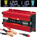 Car Power Inverter 12v to 110v 1000W/2000W(Peak) Power Inverters for Vehicles Truck Home with Dual AC Outlets and 5V USB Charging Port inversor de corriente 12v a 110v (650W)