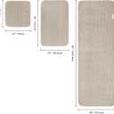 POLYTE 430 GSM Microfiber Quick Dry Lint Free Oversize Bath Towel Set, 6 Piece (Waffle Weave)