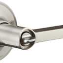 SCHLAGE Dexter by Schlage J54SOL619 Solstice Keyed Entry Lever, Satin Nickel