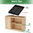 PAKETA 4 Pack Expandable Pull Out Cabinet Organizer, 21'' Deep Pull Out Drawers for Cabinet, Upgrade 3 Slide Rails Sliding Drawers for Cabinets with Adhesive Nano Film (Black, 21"D X 9-14"W)
