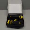 Magnetic Tool Belt for Men, 26 Pockets Heavy Duty Tool Pouch, Magnet Holster Nail Utility Toolbelt Detachable Adjustable Waist Holder for Handyman Contractor Mechanic Plumber Roofer Carpentry Dad Gift (Yellow)