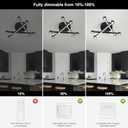 LED Mount Ceiling Light, Modern Close to Ceiling Light, Dimmable 3000K-6000K, LED Ceiling Lamp for Bedroom, Living Room, Dining Room, Kitchen