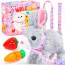 Tagitary Plush Bunny Toy for Kids,Interactive Realistic Bunny with Sounds, Walking, Ears Wiggling,Twitch Mouth and Nose,Hopping Rabbit Toys Easter Christmas Birthday Gift for Toddlers