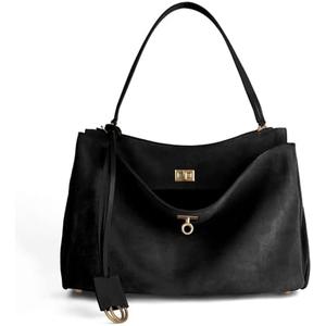 hedexe Genuine Leather Tote Bag for Women: Soft Cowhide Shoulder Handbags for Ladies - Satchel Purse for Travel Work(Large)